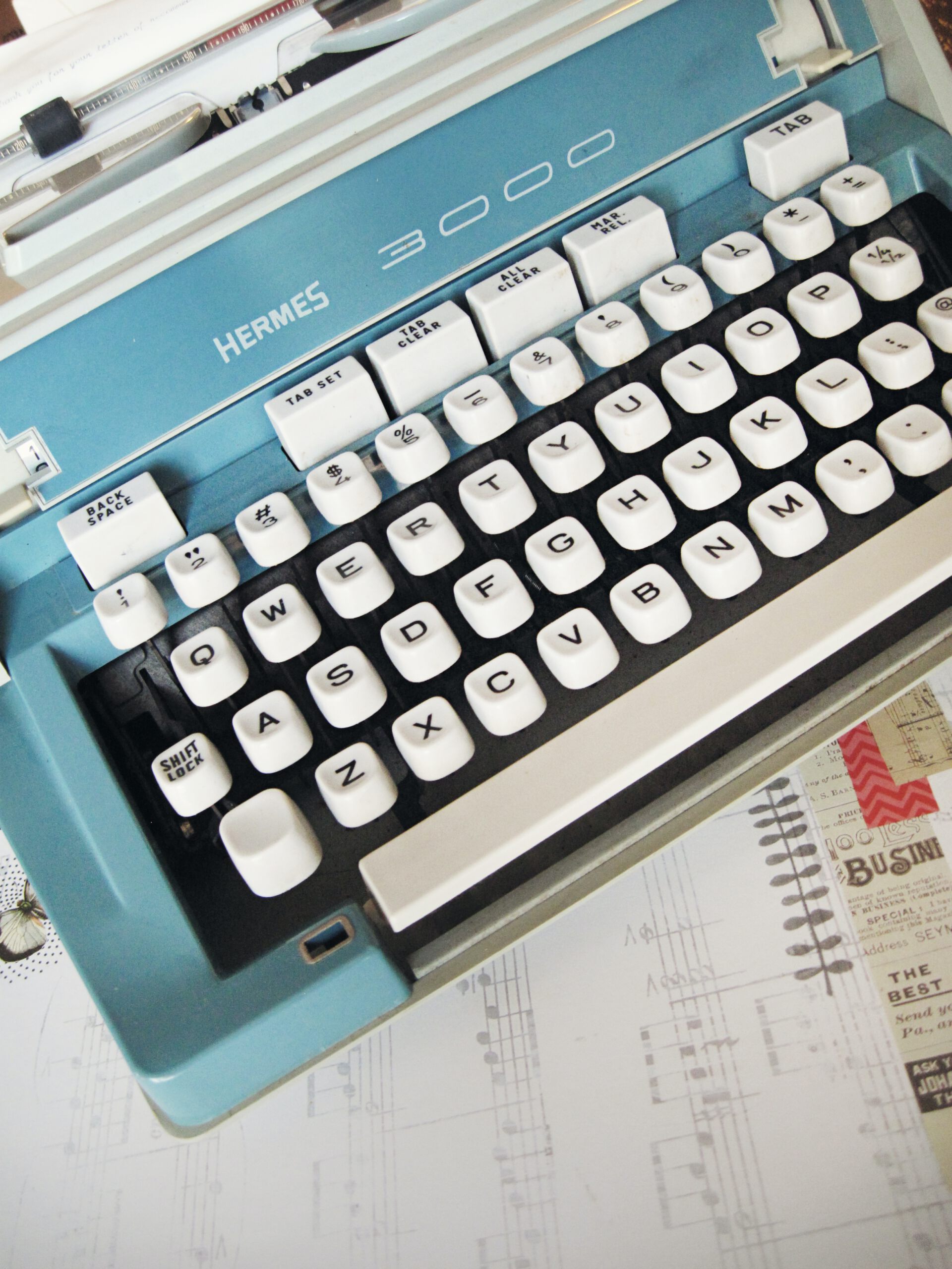 blogs laten schrijven typemachine